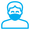 Icon of a person wearing a mask